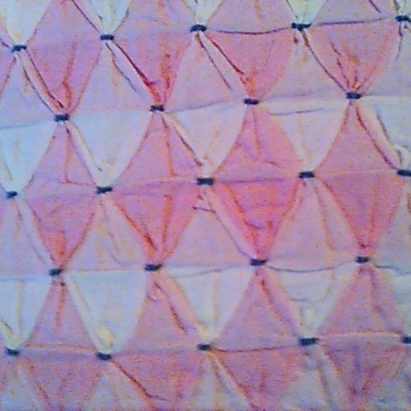 Throw Pillow Pink Plaid Gingham Tufted Handmade By My Grandma Very Vintage - Picture 2 of 5